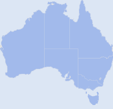 Map of Austrailia